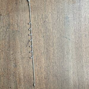 Elegant Silver anklet with pink Crystal Accents